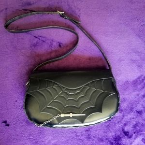 Spiderweb genuine leather purse